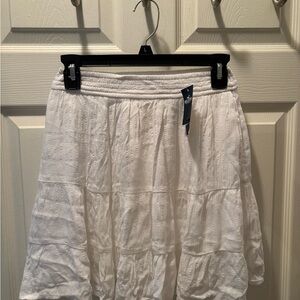 Hollister White Mini Skirt